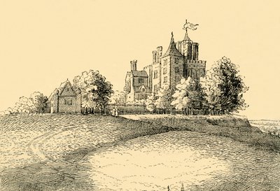 Casa Flamsteed Desde la Vista Larga de Hollar, c. 1878 de Unbekannt