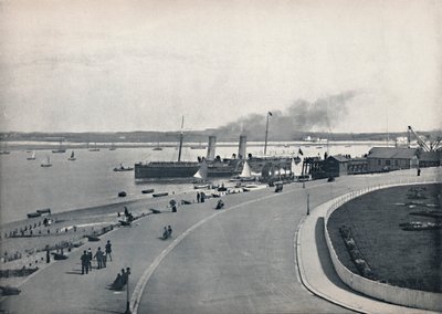 Fleetwood - El paseo marítimo: Salida del vapor de la Isla de Man, 1895 de Unbekannt