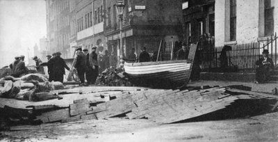 Daños por inundación en el Victoria Embankment, Londres, 1928 de Unbekannt