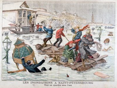 Inundaciones en San Petersburgo, Rusia, 1903 de Unbekannt