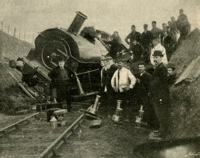 Inundaciones vs. Locomotora - Un Colapso Cerca de St. Erth, 1901 de Unbekannt