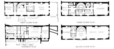 Planos de planta, casa de la Sra. WK Vanderbilt, Ciudad de Nueva York, 1924 de Unbekannt