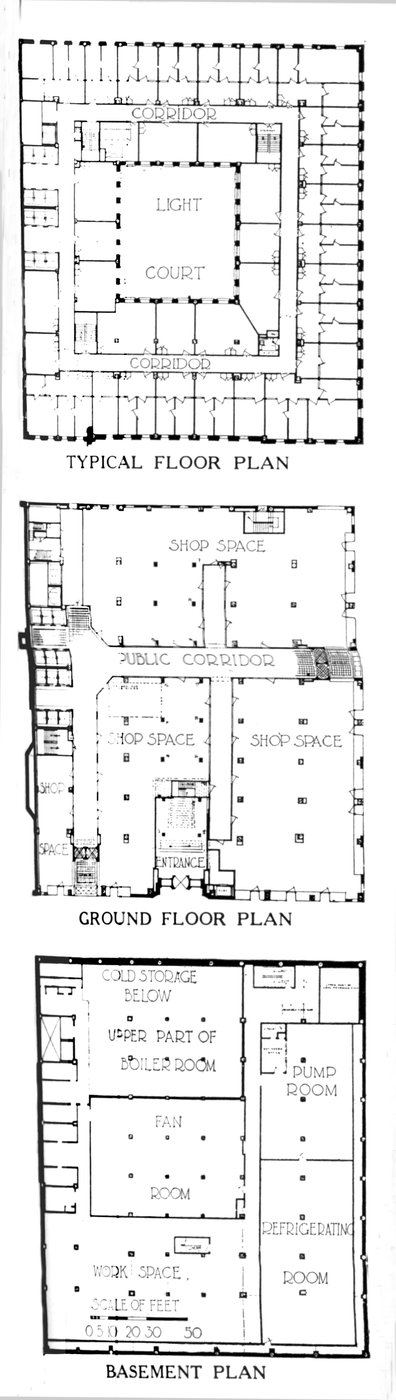 Planos de planta, el edificio SW Straus & Co, Chicago, Illinois de Unbekannt