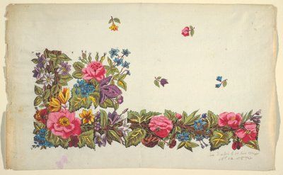 Diseño floral para textil impreso de Unbekannt