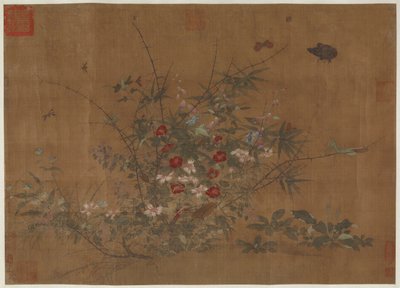 Flores e insectos, dinastía Ming, siglo XV de Unbekannt