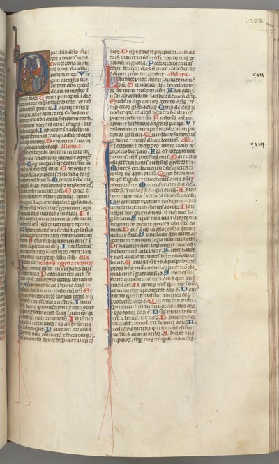 Fol. 233r, Salmo 109, inicial historiada D, Dios Padre e Hijo..., c. 1275-1300 de Unbekannt