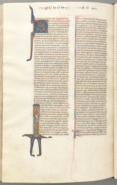 Fol. 476v, Santiago, inicial historiada I, Santiago de pie con un pergamino, c. 1275-1300 de Unbekannt