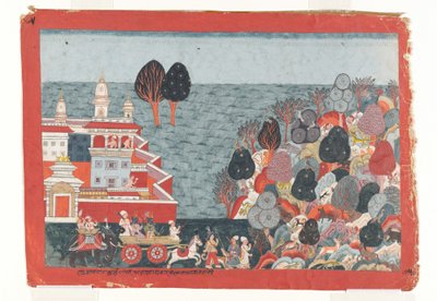 Folio de una serie Bhagavata Purana, ca. 1775-1800 de Unbekannt