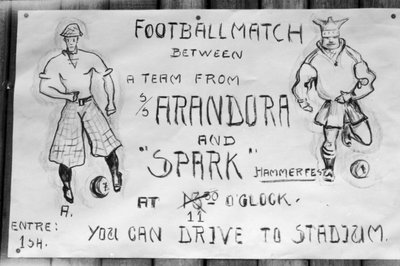 Cartel de partido de fútbol, Hammerfest, norte de Noruega, 1929 de Unbekannt