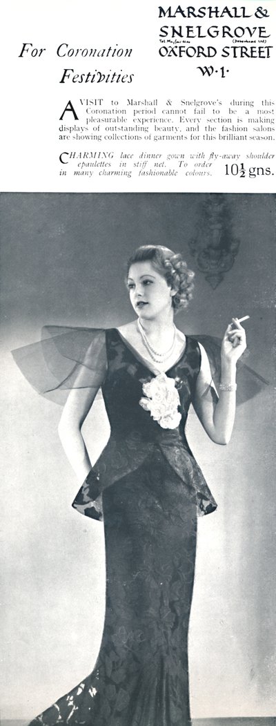 Para las festividades de la coronación - Marshall & Snelgrove, 1937 de Unbekannt
