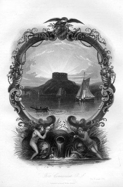 Fuerte Connanicut, Rhode Island, 1855 de Unbekannt