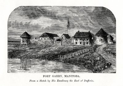 Fort Garry, Manitoba, Canadá, finales del siglo XIX de Unbekannt