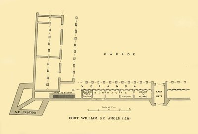 Fuerte William, ángulo sureste, 1756, 1925 de Unbekannt