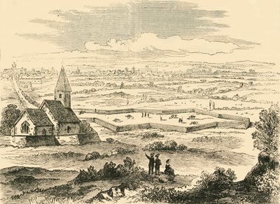 Fortificaciones del Viejo St. Pancras, c. 1876 de Unbekannt
