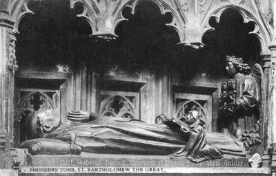 Tumba de los fundadores, San Bartolomé el Grande, principios del siglo XX de Unbekannt