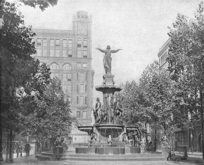 Fountain Square, Cincinnati, Ohio, EE.UU., c1900 de Unbekannt