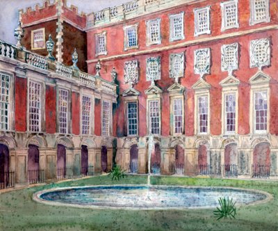 Fuente en el Palacio de Hampton Court de Unbekannt