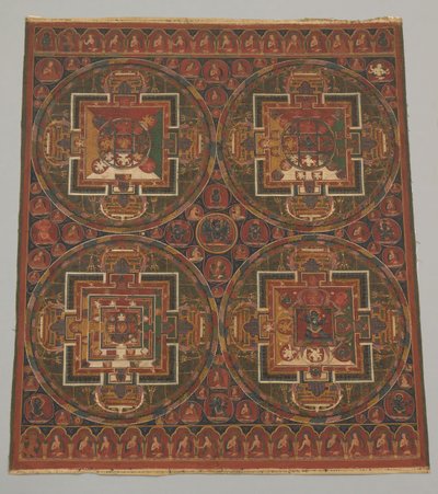 Cuatro mandalas del ciclo Guhyasamaja de Unbekannt