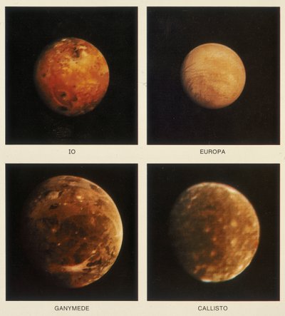 Cuatro lunas de Júpiter. Io, Europa, Ganimedes y Calisto, 1979 de Unbekannt