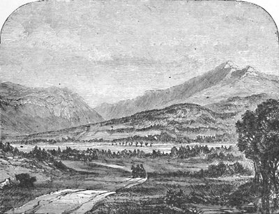 Montañas Franconia, desde Thornton, 1883 de Unbekannt