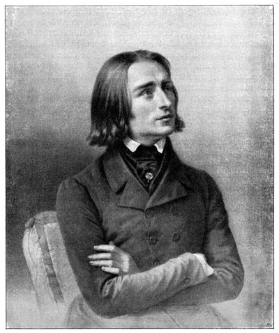 Franz Liszt, virtuoso pianista y compositor húngaro del siglo XIX, 1900 de Unbekannt
