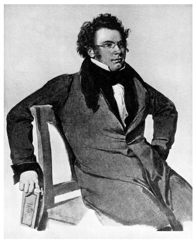 Franz Peter Schubert, compositor austriaco, 1825 de Unbekannt
