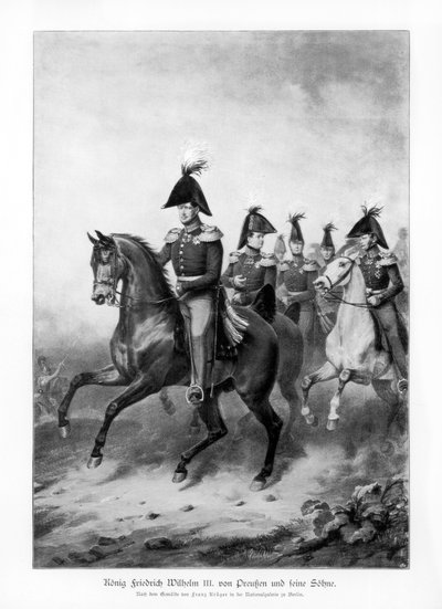 Federico Guillermo III, Rey de Prusia, y sus hijos, 1900 de Unbekannt