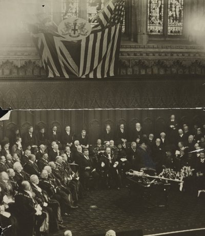 Libertad de la Ciudad de Londres conferida a Theodore Roosevelt en el Guildhall, Londres de Unbekannt