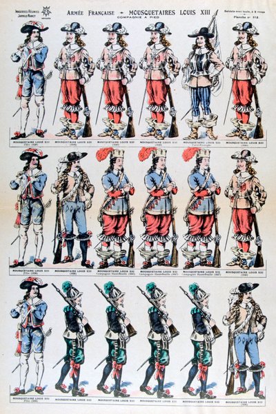 Ejército Francés, mosqueteros de Luis XIII, siglo XVII siglo XIX de Unbekannt