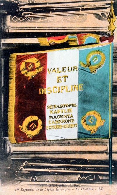 Bandera de la Legión Extranjera Francesa, Sidi Bel Abbes, Argelia de Unbekannt