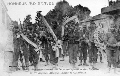 La Legión Extranjera Francesa honra a los valientes, Argelia, 1910 de Unbekannt
