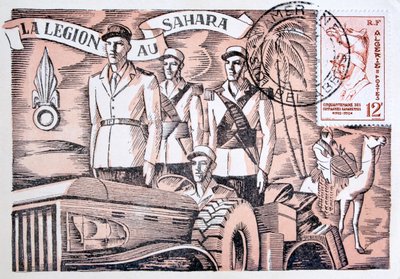 Postal de la Legión Extranjera Francesa, 1952 de Unbekannt