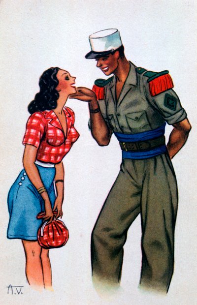 Postal de la Legión Extranjera Francesa, siglo XX de Unbekannt