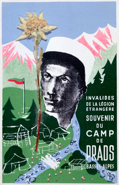Postal de la Legión Extranjera Francesa, siglo XX de Unbekannt