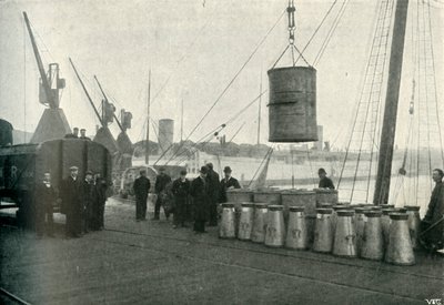 Leche francesa desembarcada en Southampton, 1902 de Unbekannt
