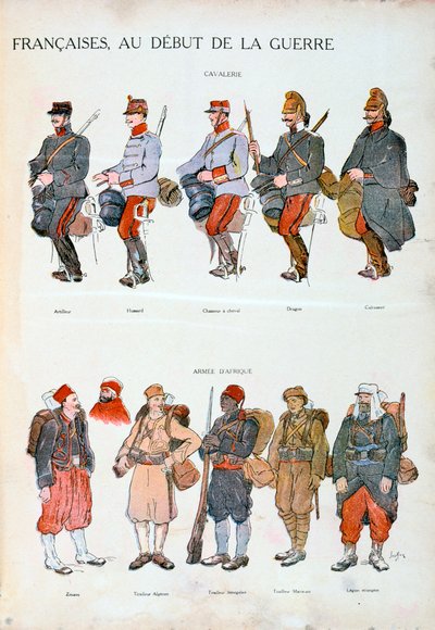 Uniformes del ejército francés, Primera Guerra Mundial de Unbekannt