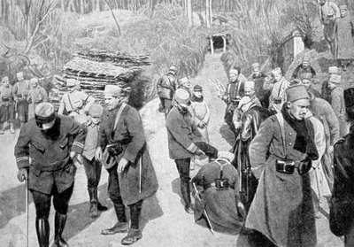 Soldados coloniales franceses en Picardía, Francia, Primera Guerra Mundial, 1915 de Unbekannt