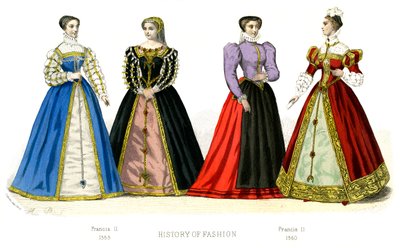Traje francés: Francisco II, 1882 de Unbekannt