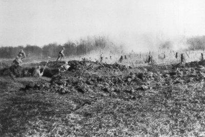 Contraataque francés entre el Somme y el río Oise, Picardía, Francia, 1918 de Unbekannt