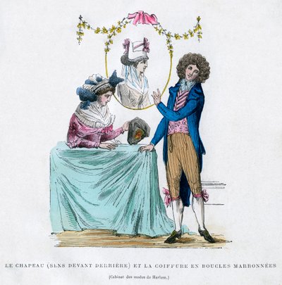 Moda y peinado francés, principios del siglo XIX 1882-1884 de Unbekannt