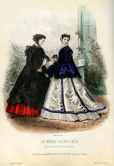 Moda francesa del siglo XIX, 1866 de Unbekannt