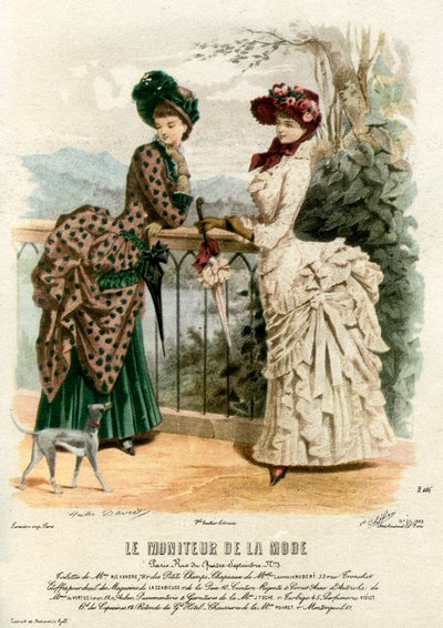 Modas francesas del siglo XIX, 1883 de Unbekannt
