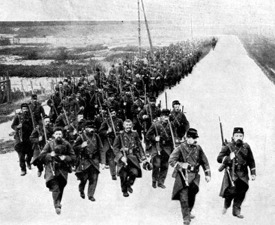 Infantería francesa, refuerzos para los aliados, Primera Guerra Mundial, 1914 de Unbekannt