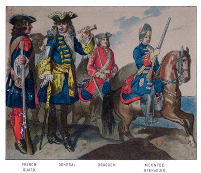 Vestimenta militar francesa, 1704 de Unbekannt