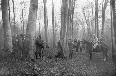 Patrullas francesas en el bosque de Argonne, Francia de Unbekannt
