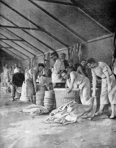 Marineros franceses en un campamento en Moudros, Lemnos, Grecia, 1915 de Unbekannt