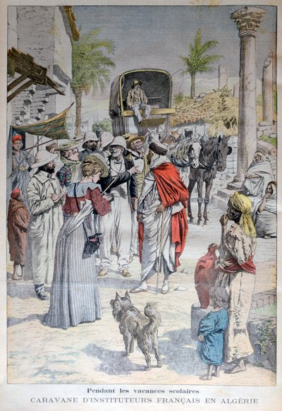 Maestros franceses visitando Argelia durante las vacaciones escolares, 1903 de Unbekannt