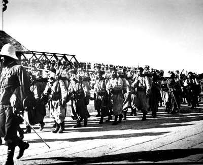 Tropas francesas, Tientsin, China, 1900 de Unbekannt