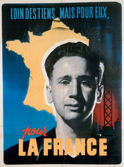 Póster de trabajo voluntario francés, c1942-1944 de Unbekannt