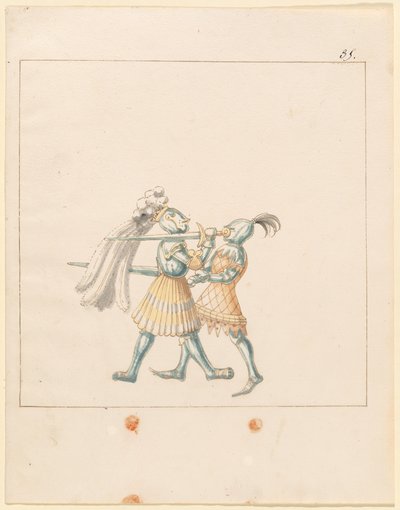 Freydal, El Libro de Justas y Torneos del Emperador Maximiliano I: Combates...Placa 165, c. 1515 de Unbekannt